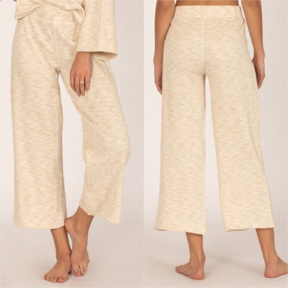 Amuse Society Pants - Amuse Society Hi Life Crop Wide Leg Hi Rise Pants